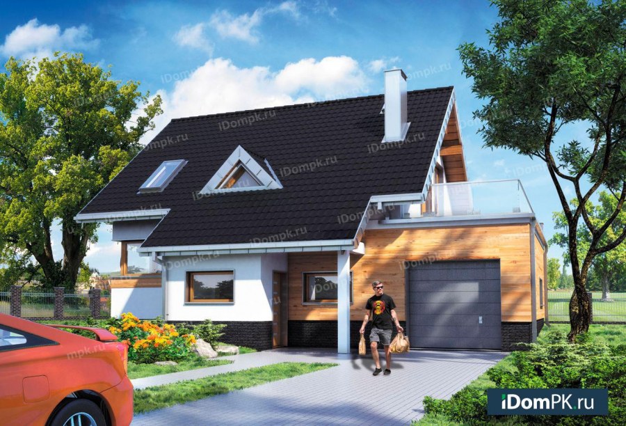 Небольшие дома с мансардой