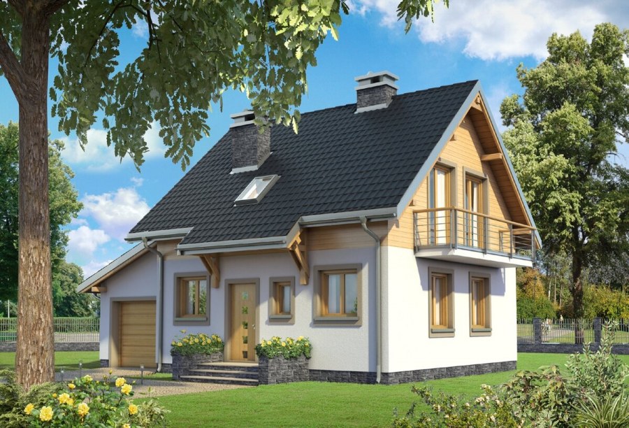 Дом с мансардным этажом