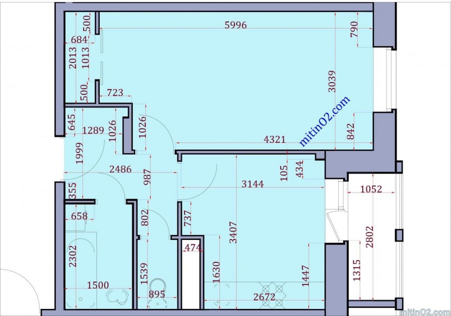 Планировка квартиры с размерами