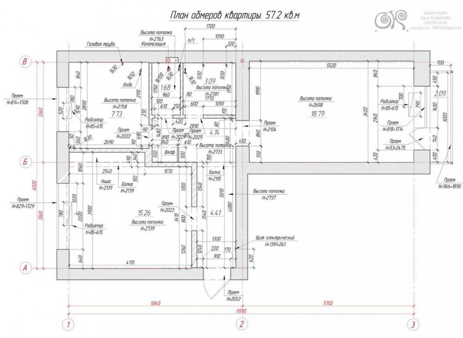 Чертеж квартиры