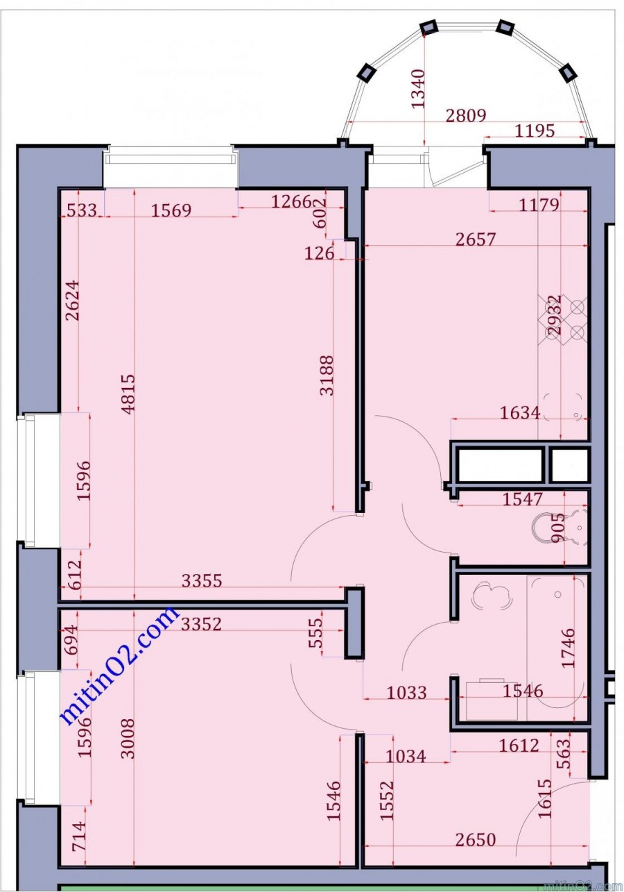 План квартиры с размерами