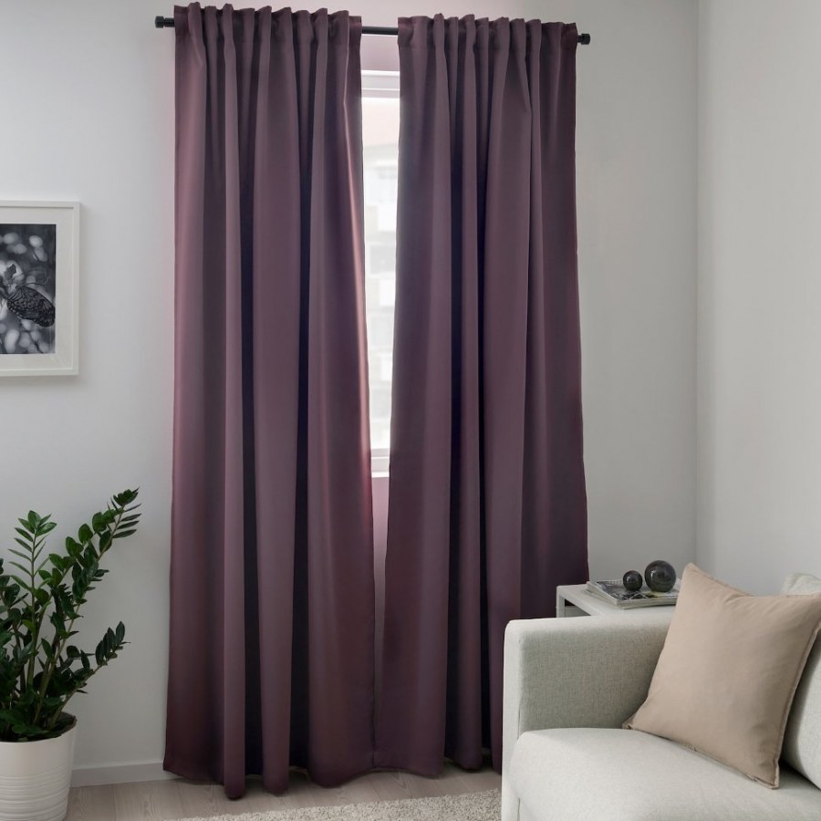 ВИДГА гардинная шина, тройная, белый, 140 см