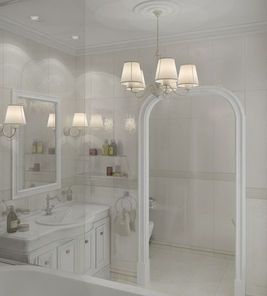 Ванна в стиле Модерн санузел совмещенный