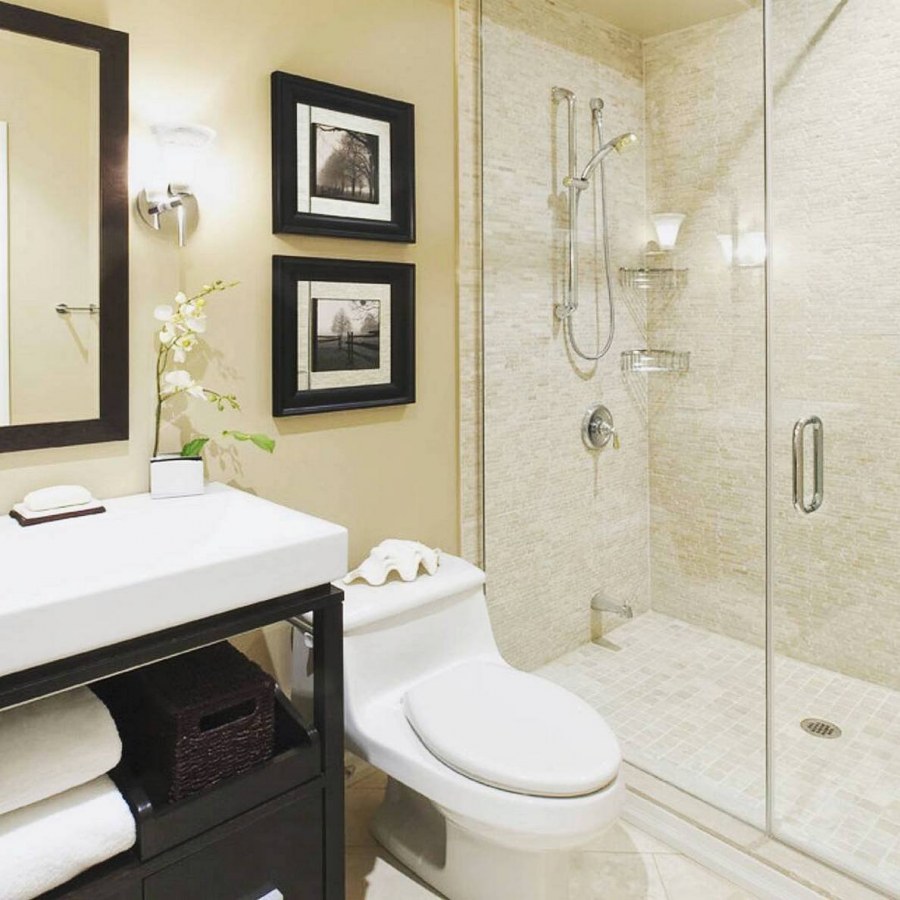 Красивый интерьер маленькой ванной