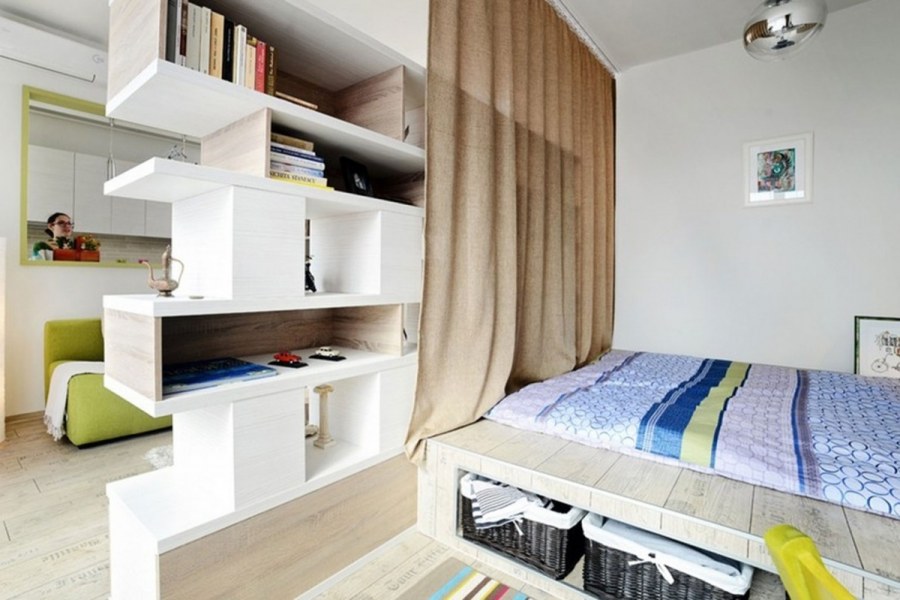 Зонирование маленькой комнаты