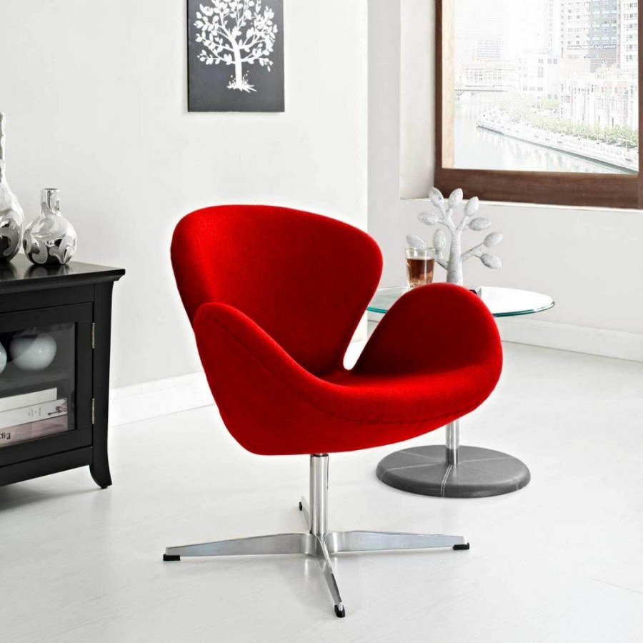 Кресло Swan Chair красный