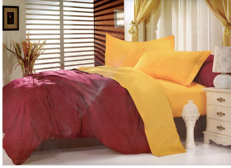 Двухцветное постельное белье