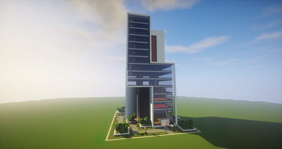 Современное здание МАЙНКРАФТА