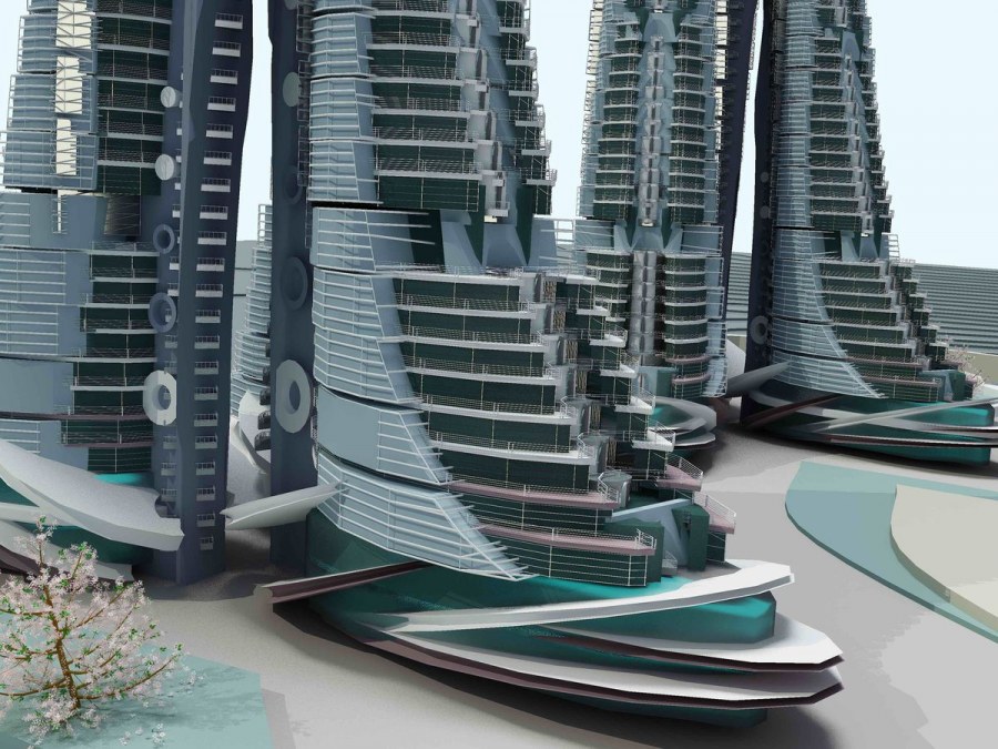 Многоэтажный жилой комплекс проект