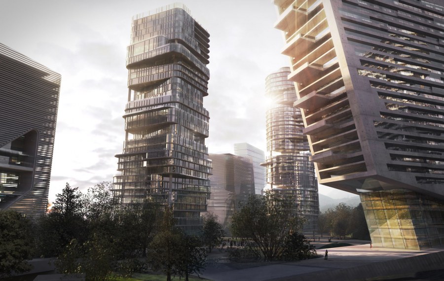 Высотки будущего по сетке