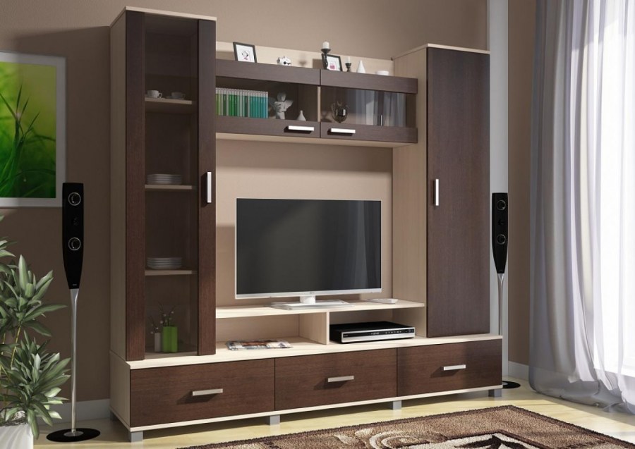 Гостиная Соло 8 венге/дуб молочный