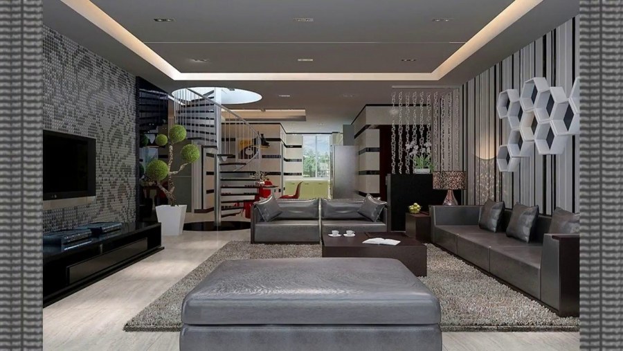 Модный интерьер зала