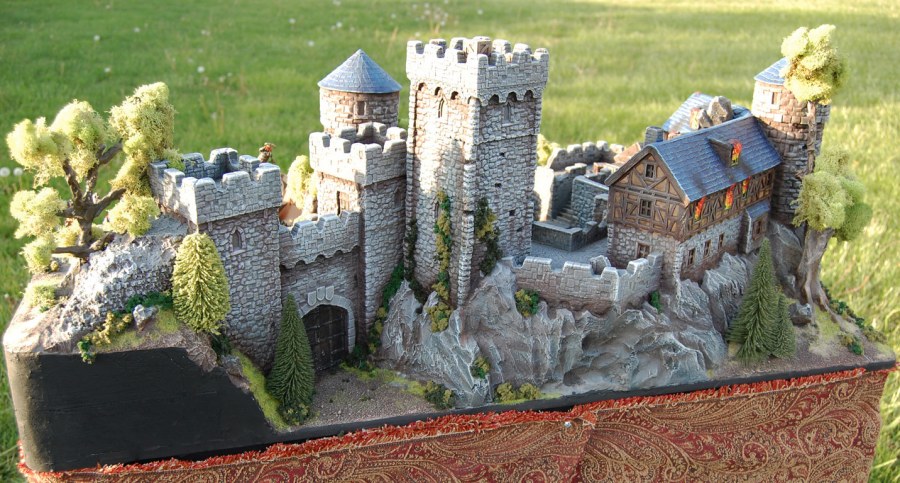 Диорама средневековый замок