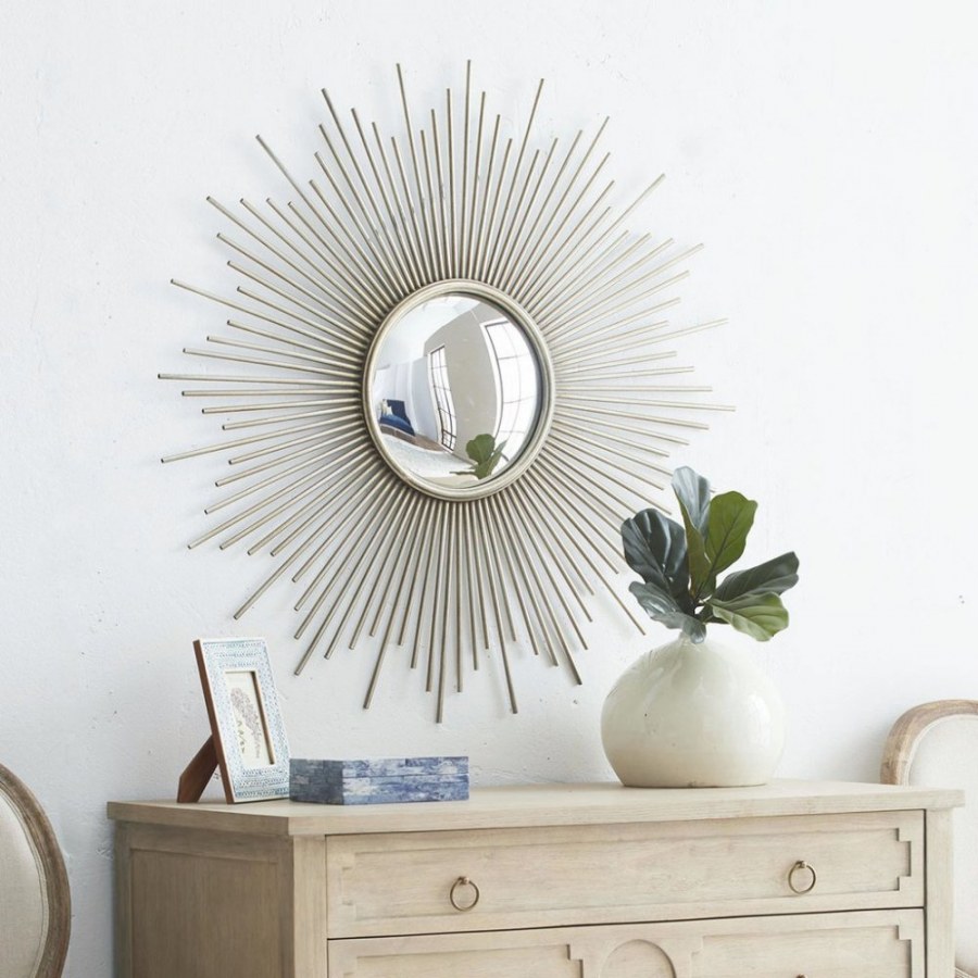 Зеркало Брук 100 золотое