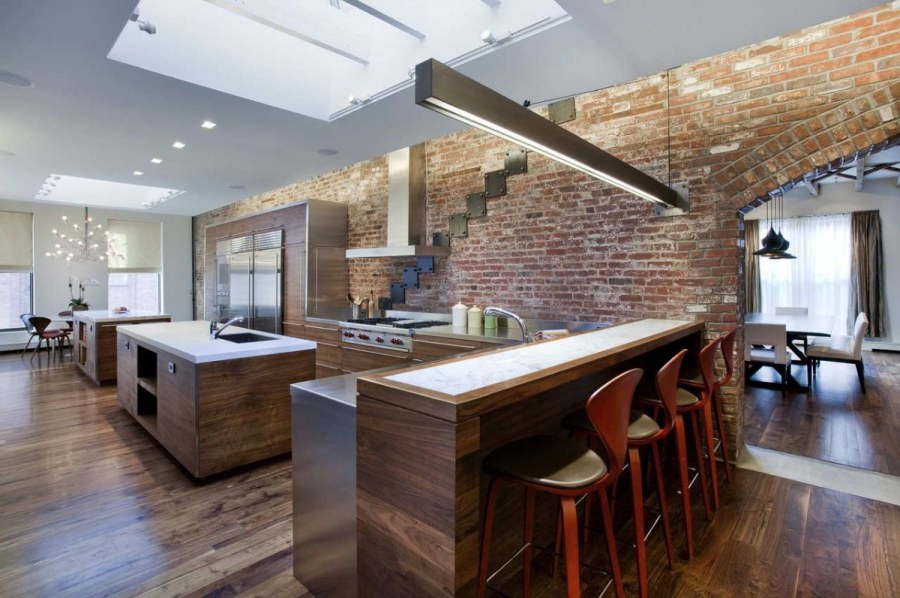 Кухни столовые в стиле лофт