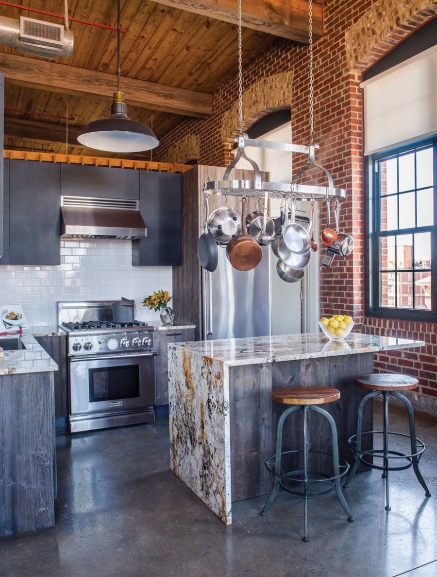 Кухня в стиле лофт