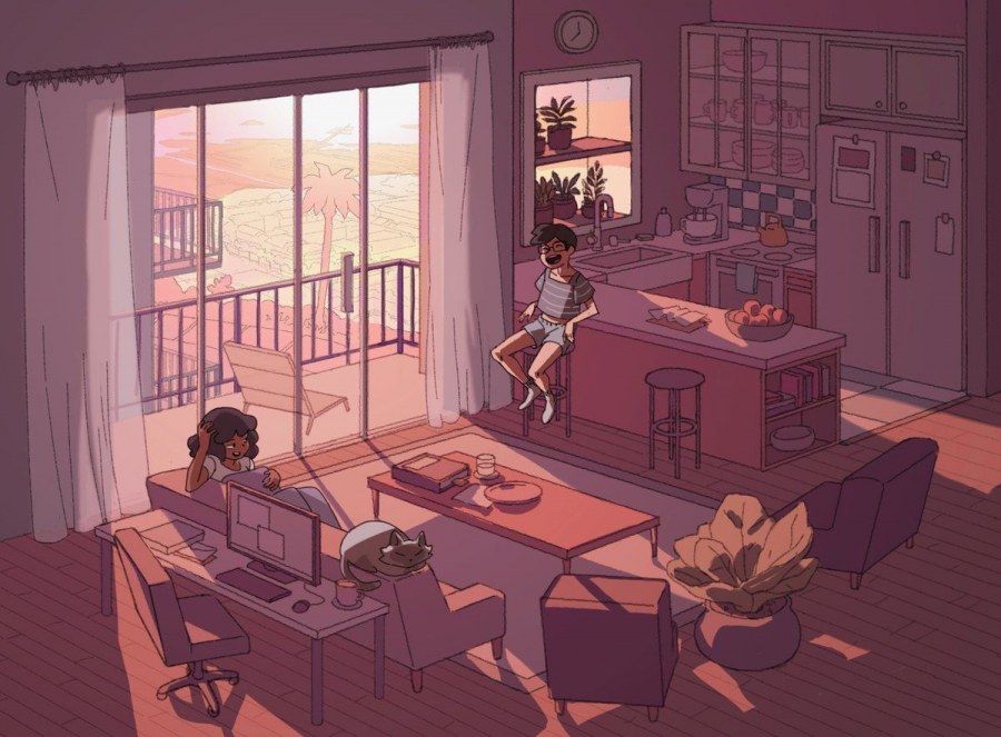 Фон коридора школы для гача лайф