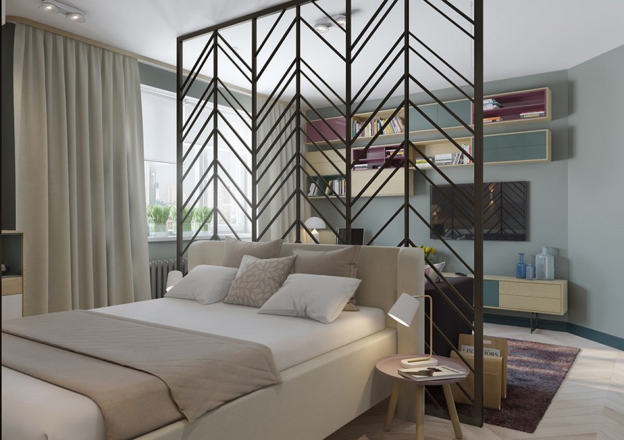 Декорирование колонны в интерьере