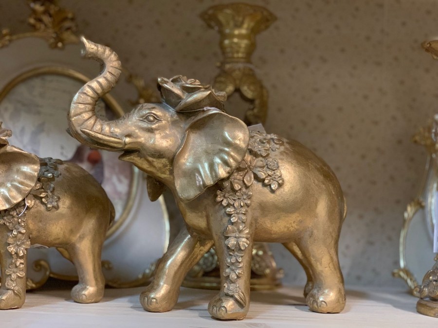 Фигурка "слон золотой"24х20см