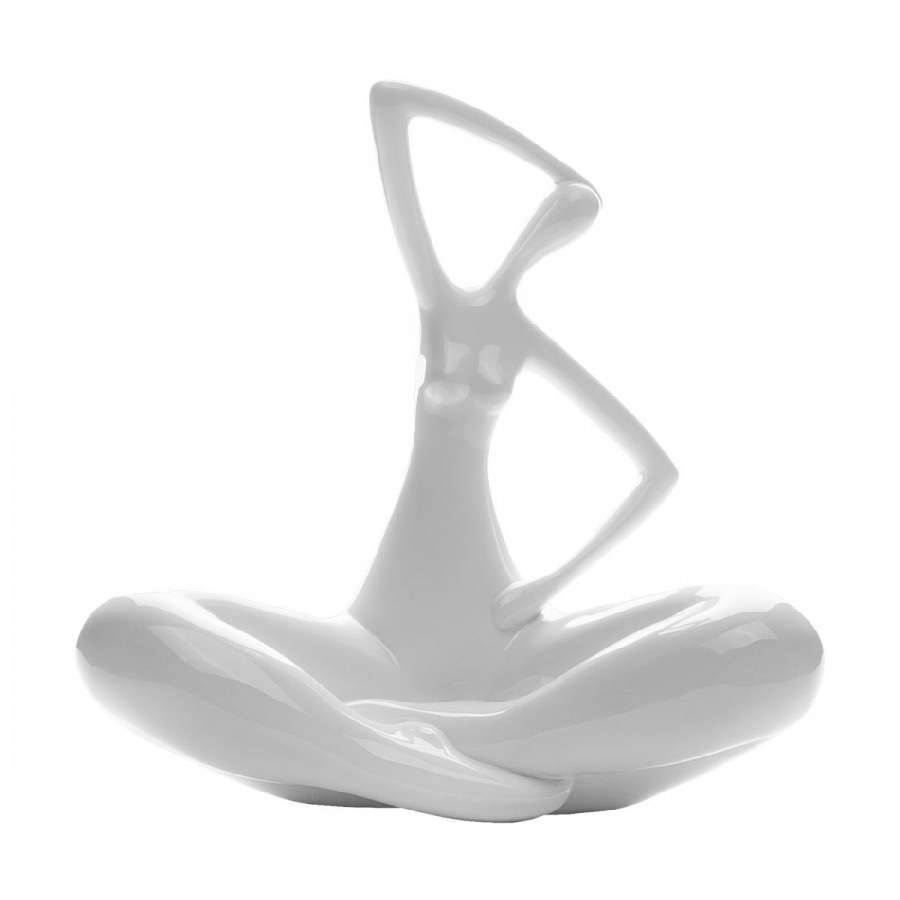 Гарда декор статуэтка женщина белая c6128