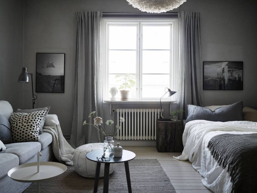 Оттенки серого в интерьере