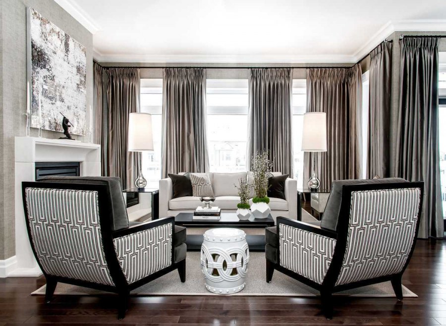 Кухня монохром серый