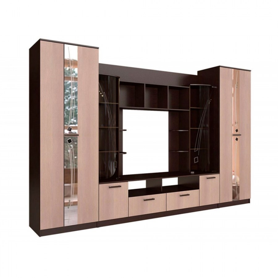 Стенка Венеция (3400*2200*532) (венге-лоредо)