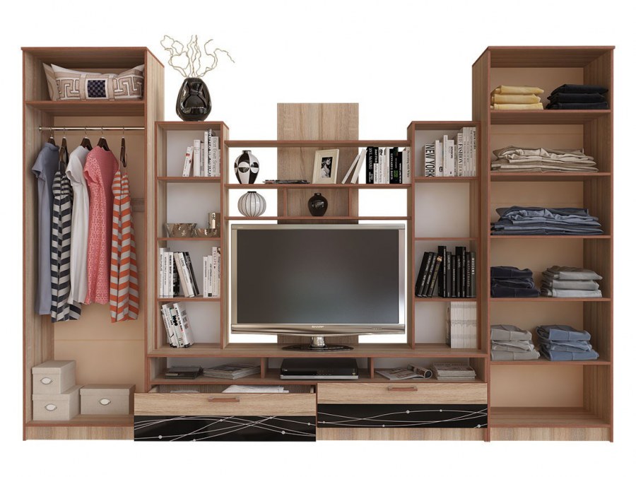 Стенка Багира дуб сонома