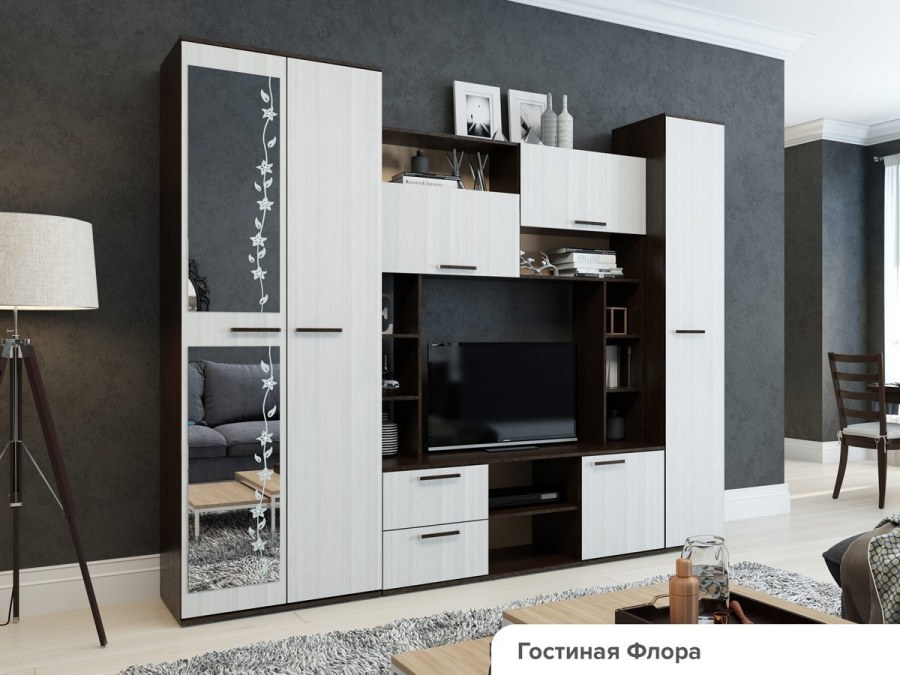 Гостиная Флора венге/лоредо БТС