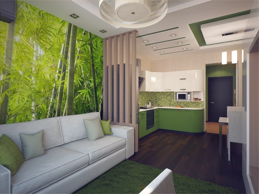 Кухня-гостиная с зоной отдыха