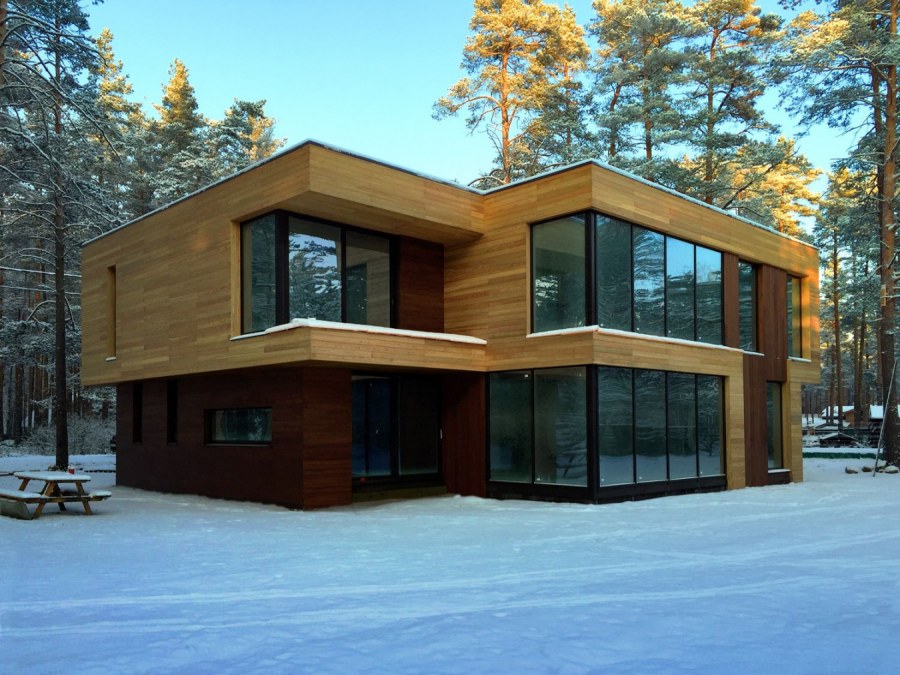 Хайтек в Норвегии с плоской крышей