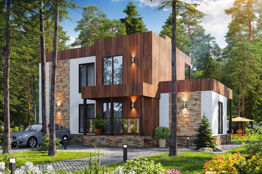 Современный загородный дом