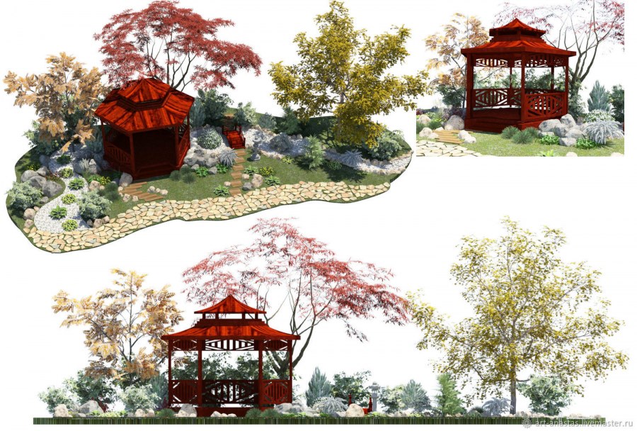 Японский сад на даче своими руками