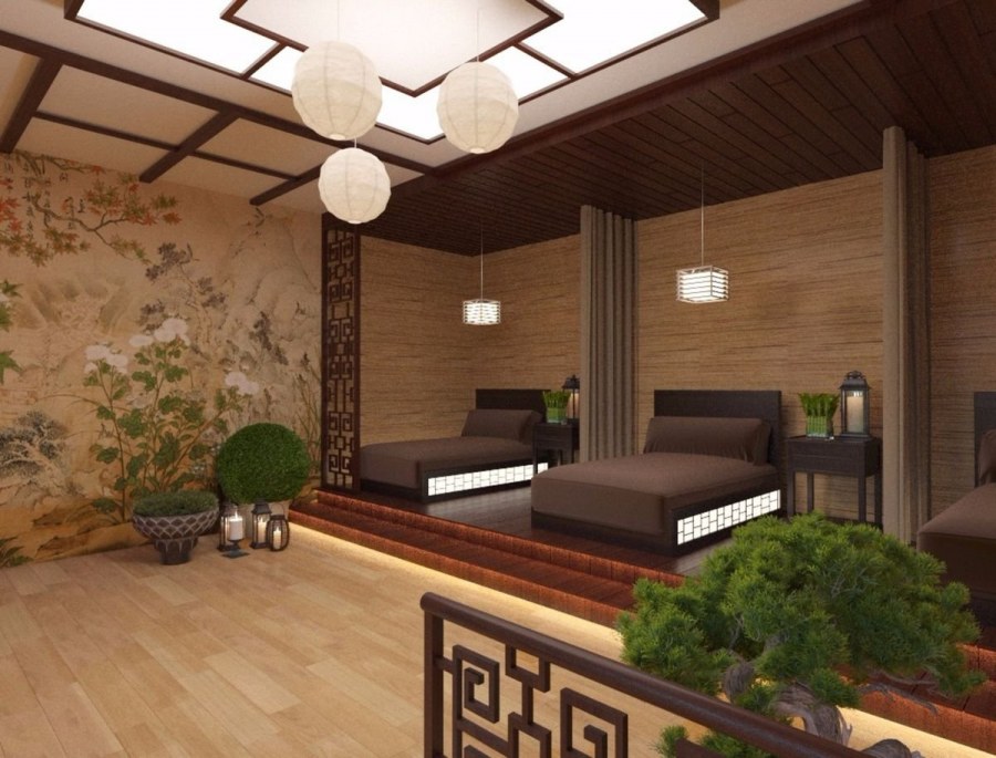 Комната отдыха в японском стиле