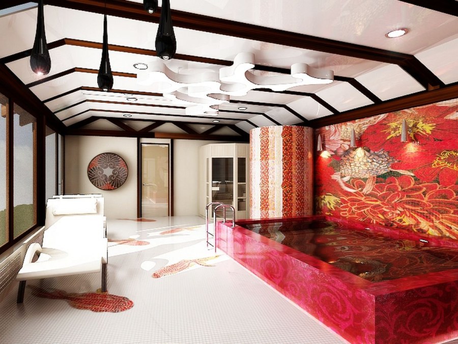 Бассейн в японском стиле