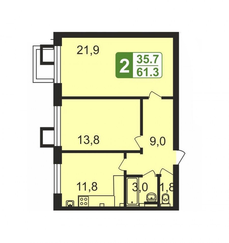 Четырехкомнатную квартиру на улице Ландышевая купить в Москве