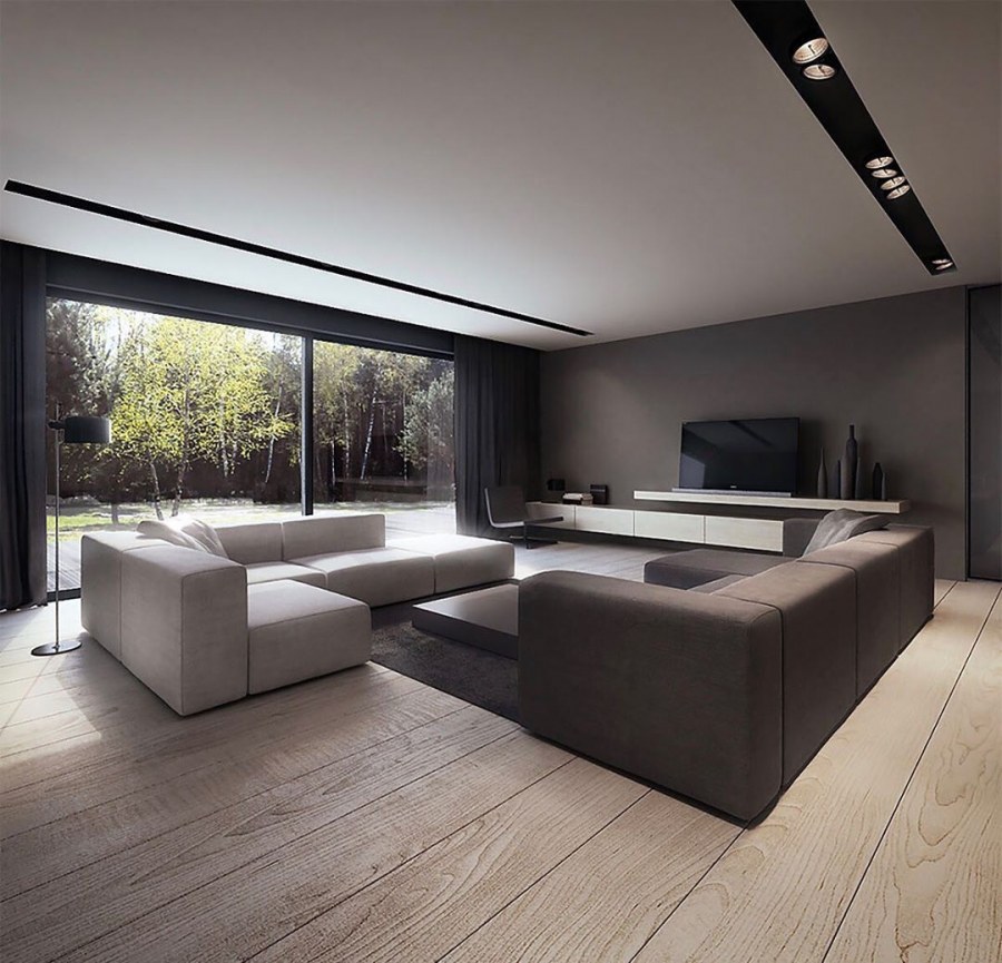 Угловые гостиные Минимализм