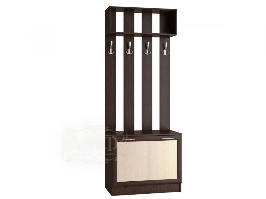 Прихожая ева ЕС-01 секция с зеркалом (венге/белфорд)