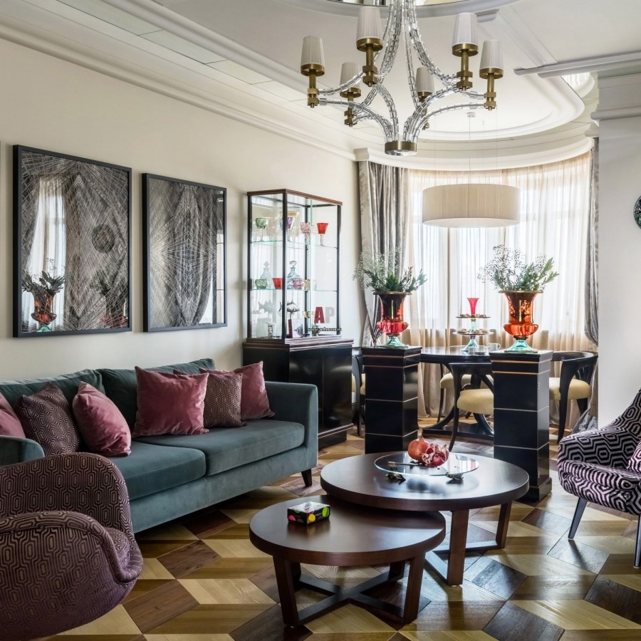 Интерьер гостиной классика Викторианский стиль