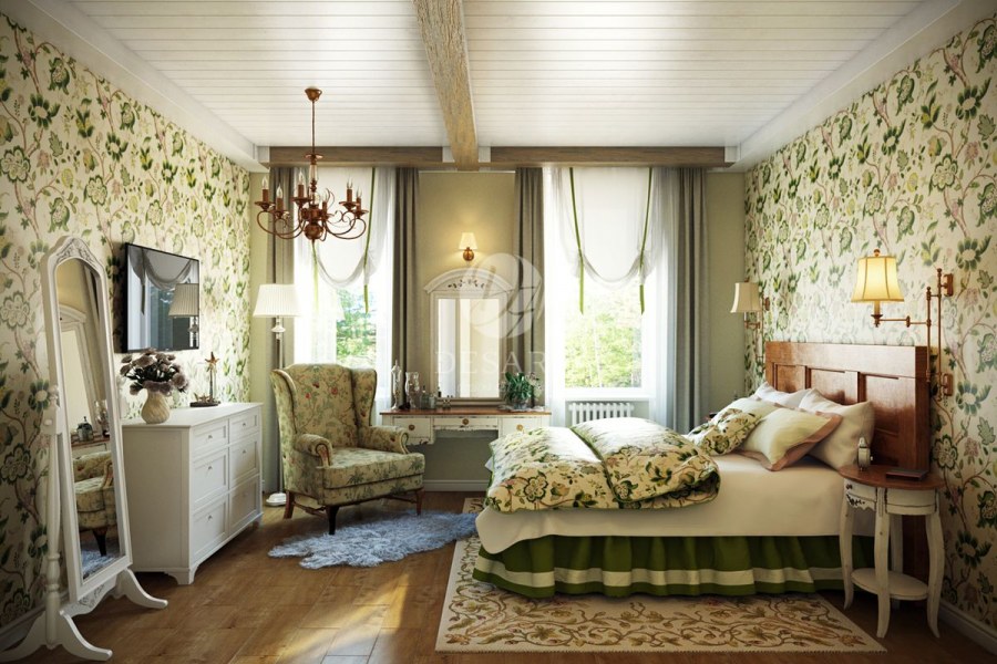 Прованс в интерьере комнаты