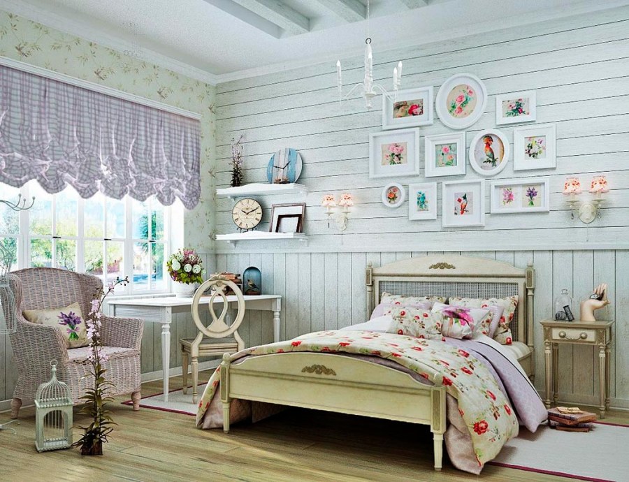 Спальня в стиле Кантри Прованс