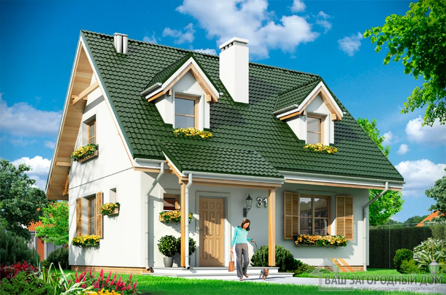 Мансардные окна на фронтоне