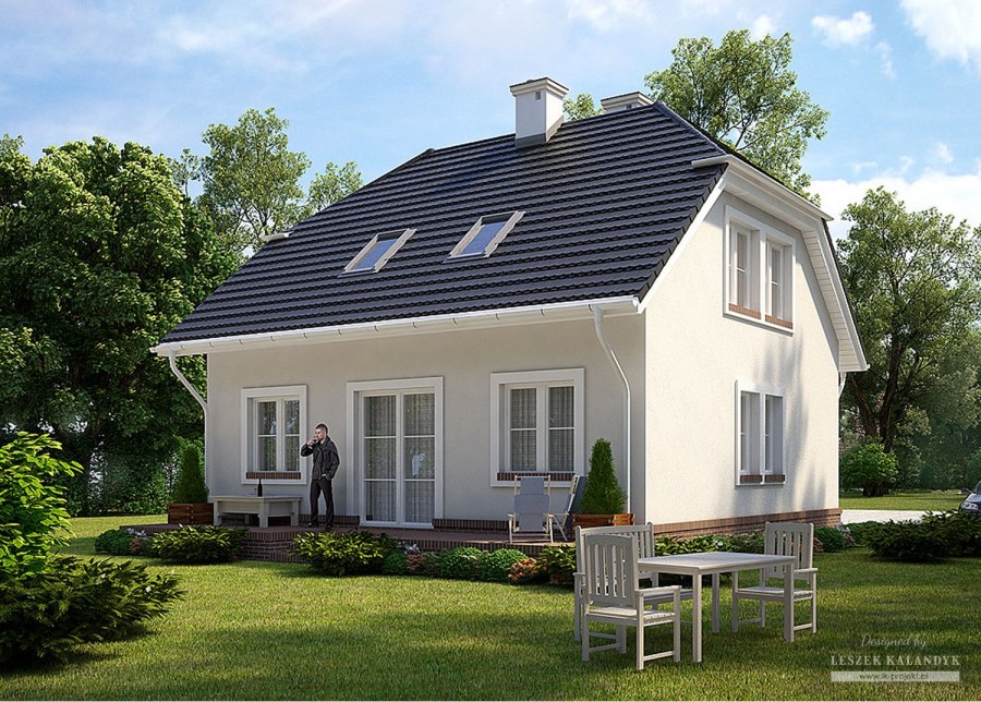 Жилая мансарда двухскатной крыши