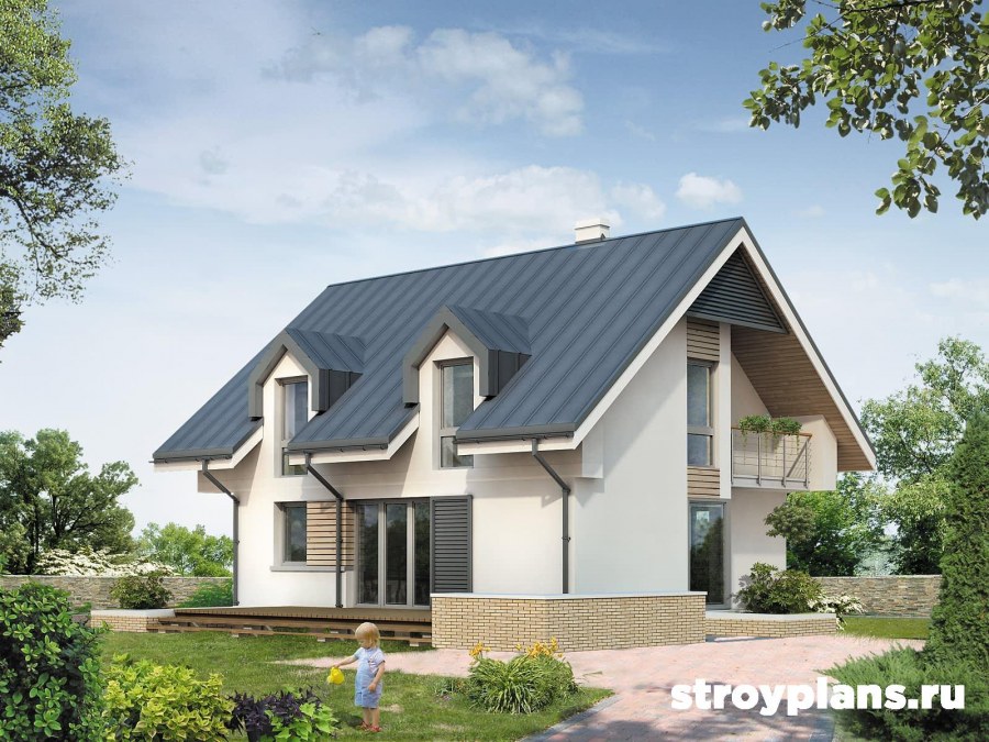 Интерьер мансарды