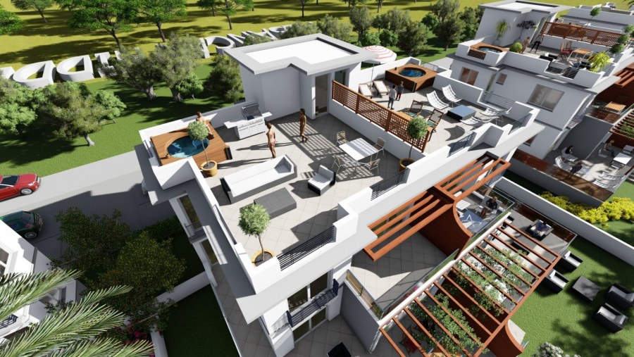 Планировка пентхауса с террасой