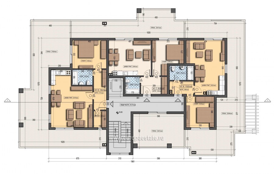 Планировка пентхауса