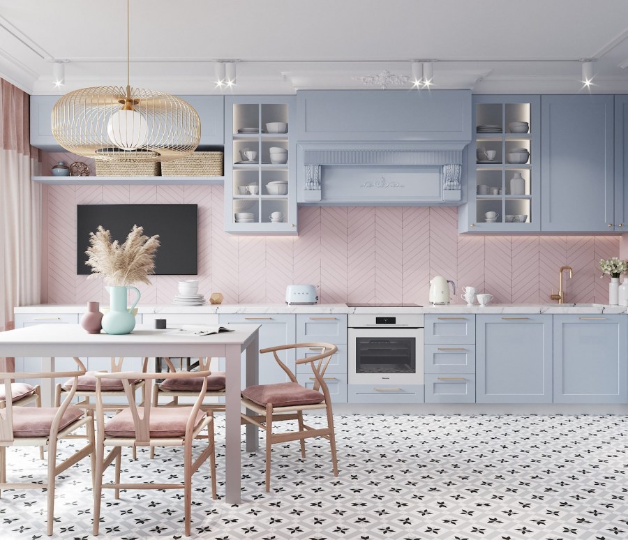 Бежевые кухни