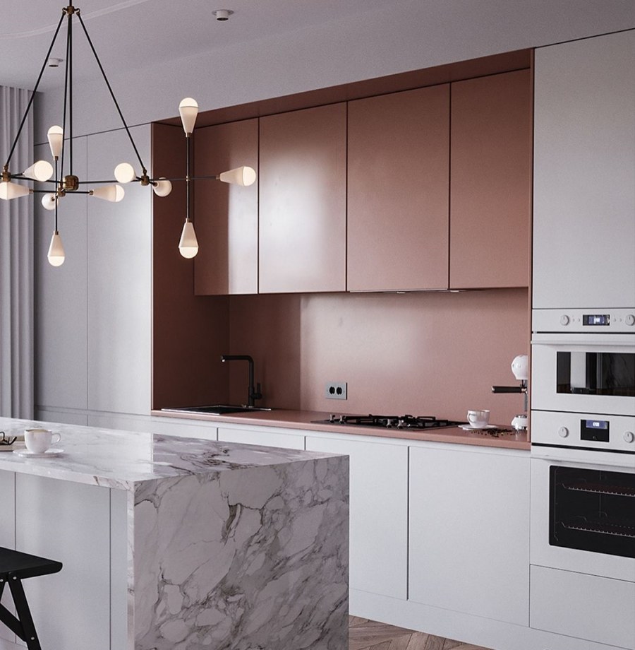 Декор серой кухни