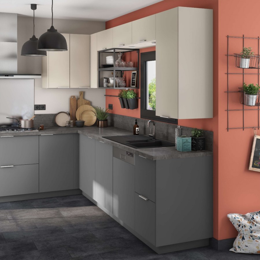 Кухня Ницца Сурская мебель дуб кремовый