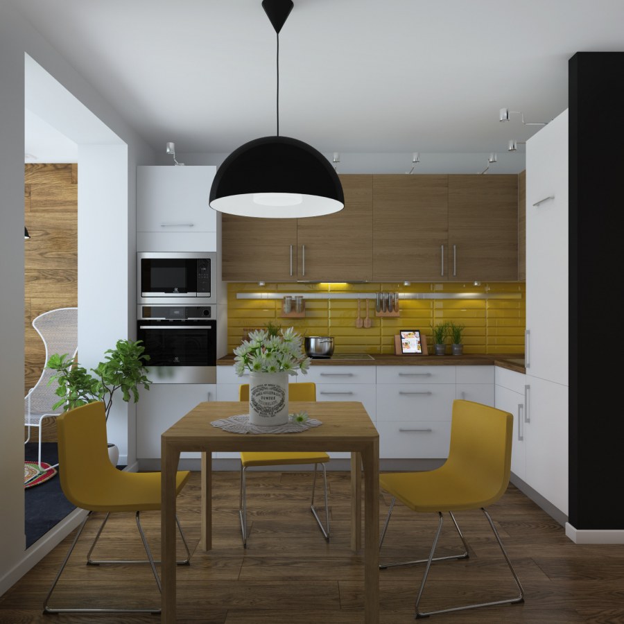 Бюджетный интерьер кухни